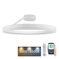 LED Регулируема плафониера LED/40W/230V 3000-6500K бяла + дистанционно управление