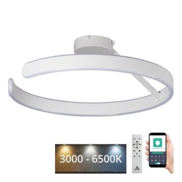 LED регулируема плафониера LED/72W/230V 3000-6500K бяла + дистанционно управление