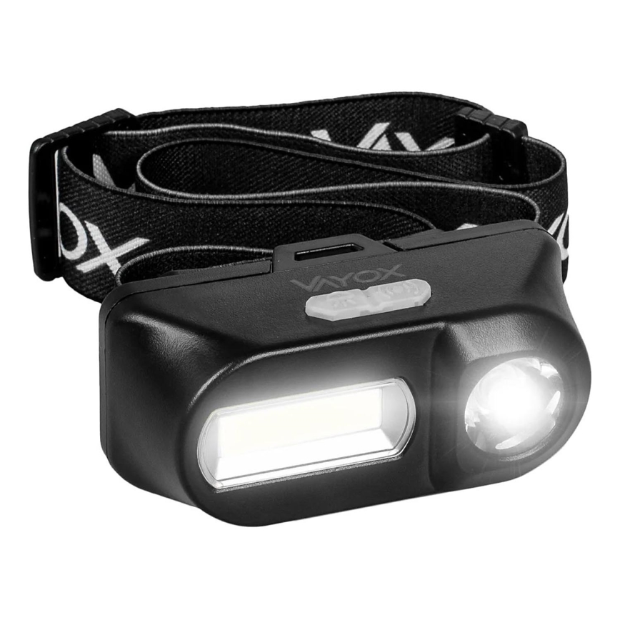 LED регулируема презареждаема челна лампа 2xLED/5V IPX4 250 лм 2000 mAh