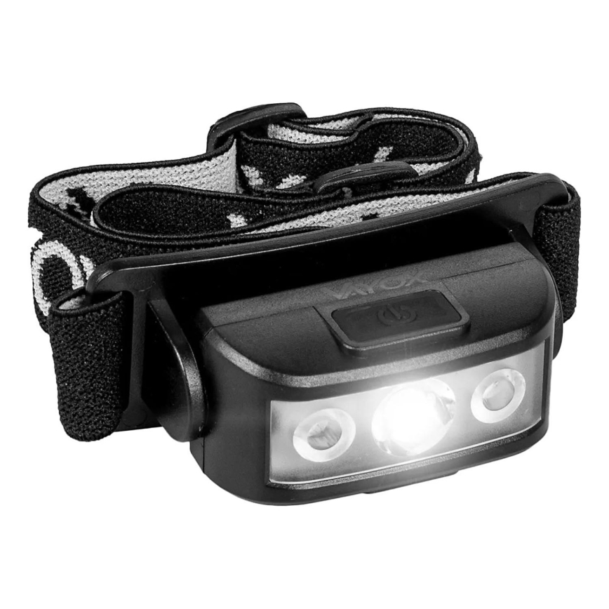 LED регулируема презареждаема челна лампа 3xLED/5V IPX4 100 лм 1200 mAh