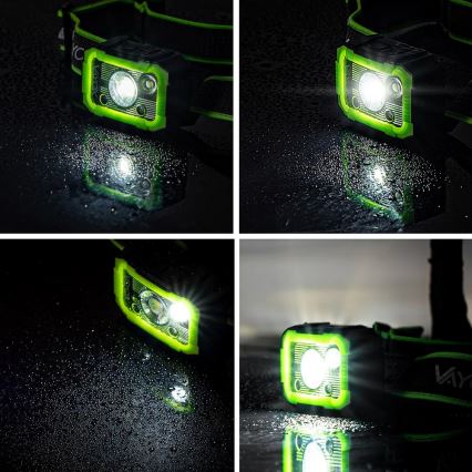 LED зареждаема челна лампа със сензор с регулируема яркост LED/10W/5V IP66 750 lm 1500 mAh