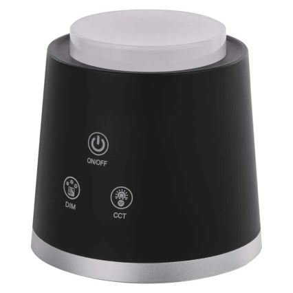 LED регулируема презареждаема настолна лампа 4 в 1 LED/6W/3,7V 3000K/4000K/6500K 1500mAh черна