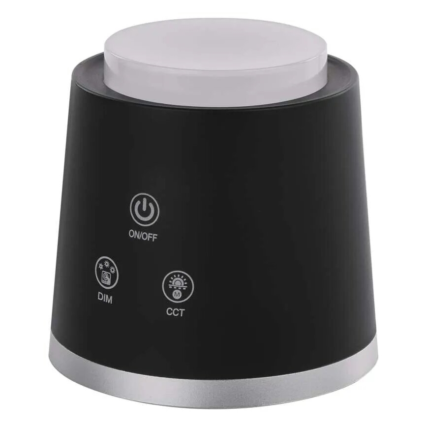 LED регулируема презареждаема настолна лампа 4 в 1 LED/6W/3,7V 3000K/4000K/6500K 1500mAh черна