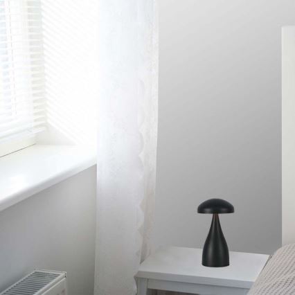 LED регулируема презареждаема настолна лампа с докосване LED/1W/5V 3000-6000K 1800 mAh черна