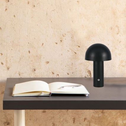 LED регулируема презареждаема настолна лампа с докосване LED/1W/5V 3000-6000K 1800 mAh черна