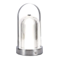 LED регулируема презареждаема настолна лампа с докосване LED/1W/5V 3000-6000K 1800 mAh матов хром