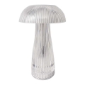 LED регулируема презареждаема настолна лампа с докосване LED/1W/5V 3000-6000K 1800 mAh прозрачна