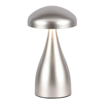 LED регулируема презареждаема настолна лампа с докосване LED/1W/5V 3000-6000K 1800 mAh сребриста