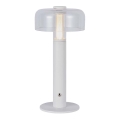 LED регулируема презареждаема настолна лампа с докосване LED/1W/5V 3000K 1800 mAh бяла