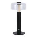 LED регулируема презареждаема настолна лампа с докосване LED/1W/5V 3000K 1800 mAh черна