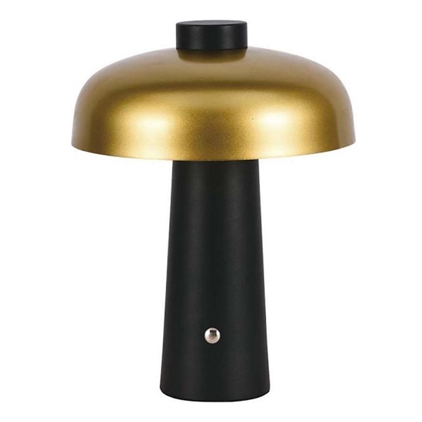 LED регулируема презареждаема настолна лампа с докосване LED/3W/5V 3000-6000K 1800 mAh черна/златиста