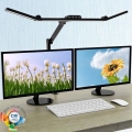 LED регулируема сензорна гъвкава настолна лампа LED/24W/230V 3000-6500K CRI 92 черна