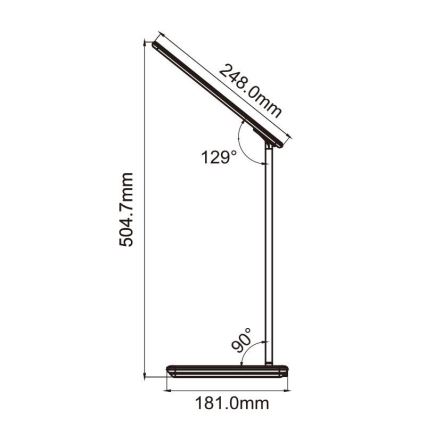 LED регулируема настолна лампа с докосване и безжично зареждане JOY LED/6W/230V + USB бяла