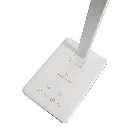 LED регулируема настолна лампа с докосване и безжично зареждане JOY LED/6W/230V + USB бяла