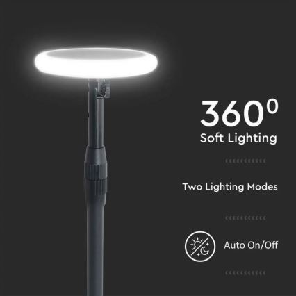 LED Регулируема соларна лампа GARDEN LED/8W/5V 60-129 cм 4000K IP65