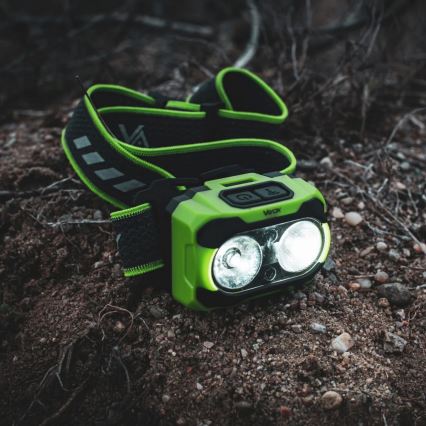 LED челна лампа с регулиране на яркостта, презареждаема, със сензор и червена светлина LED/10W/5V/3xAAA IP44 600 lm 1200 mAh