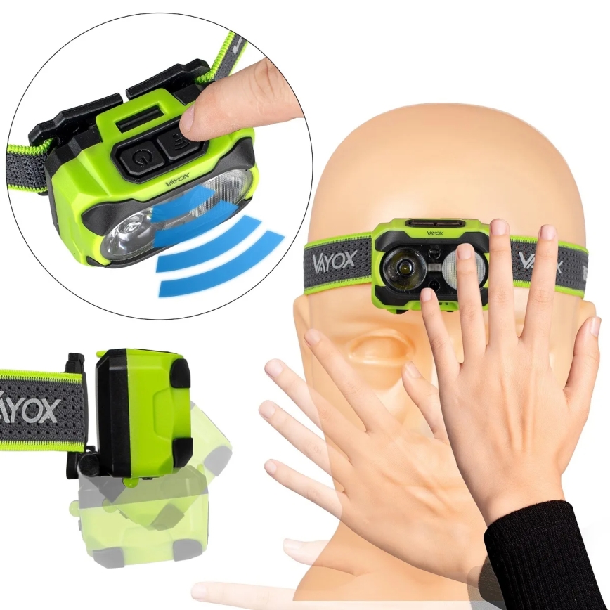 LED челна лампа с регулиране на яркостта, презареждаема, със сензор и червена светлина LED/10W/5V/3xAAA IP44 600 lm 1200 mAh