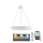 LED регулируема кристална полилей на кабел LED/80W/230V 3000-6500K бял + дистанционно управление