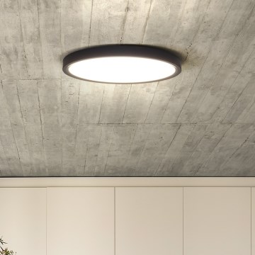 LED Регулируемо таванно осветително тяло ESTELA LED/36W/230V Ø30 см черно + дистанционно управление