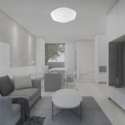 LED регулируемо таванно осветително тяло LED/40W/230V 3000-6500K 40 см бяло + дистанционно управление