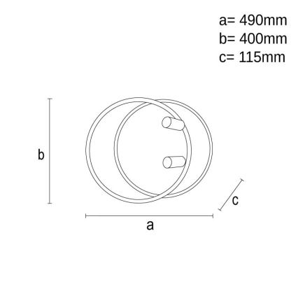 LED регулируемо таванно осветително тяло LED/65W/230V 3000-6500K бяло + дистанционно управление