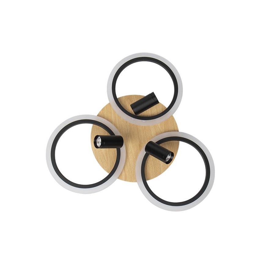 LED Регулируемо таванно осветително тяло LED/70W/230V 3000-6500K черно/кафяво + дистанционно управление