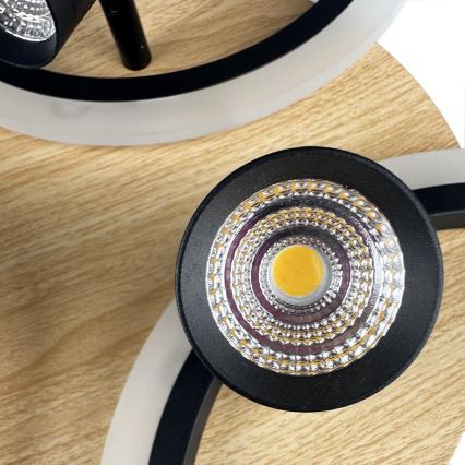 LED Регулируемо таванно осветително тяло LED/70W/230V 3000-6500K черно/кафяво + дистанционно управление