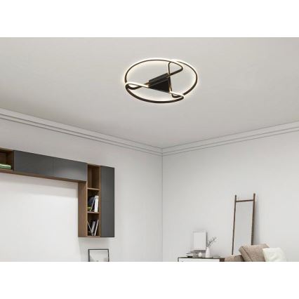 LED Регулируемо таванно осветително тяло LED/75W/230V 3000-6500K черно + дистанционно управление