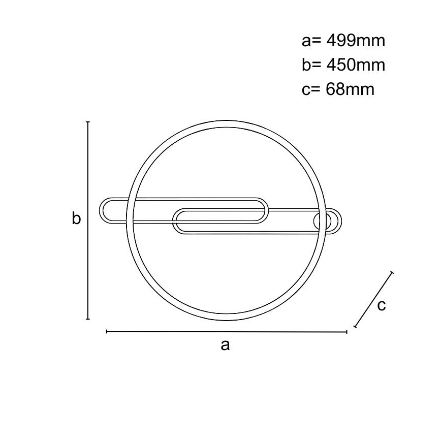 LED Регулируемо таванно осветително тяло LED/60W/230V 3000-6500K черно + дистанционно управление