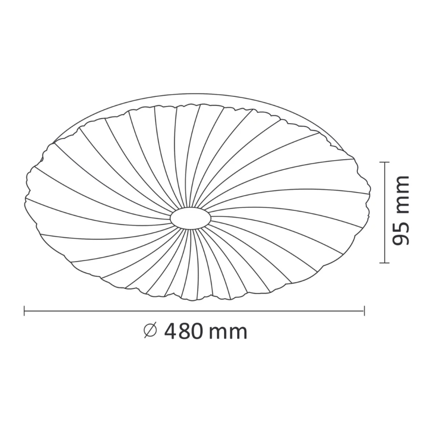 LED регулируемо таванно осветително тяло FLOWER LED/36W/230V + дистанционно управление