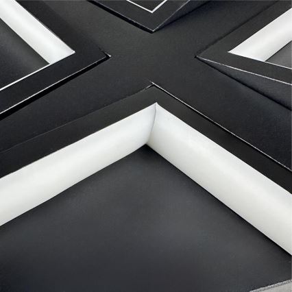 LED Регулируемо таванно осветително тяло LED/115W/230V 3000-6500K черно + дистанционно управление