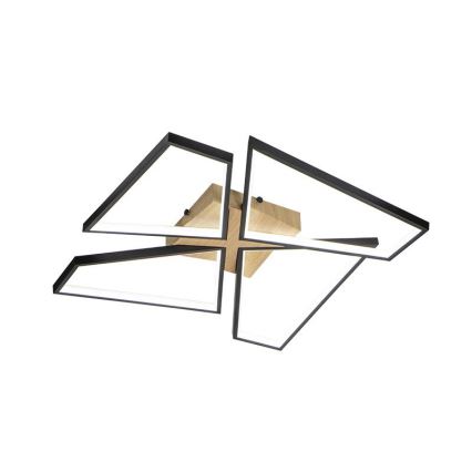 LED Регулируемо таванно осветително тяло LED/115W/230V 3000-6500K кафяво/черно + дистанционно управление