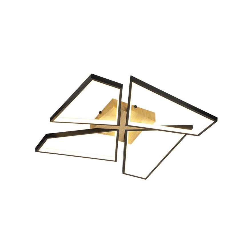 LED Регулируемо таванно осветително тяло LED/115W/230V 3000-6500K кафяво/черно + дистанционно управление