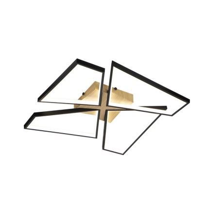 LED Регулируемо таванно осветително тяло LED/115W/230V 3000-6500K кафяво/черно + дистанционно управление