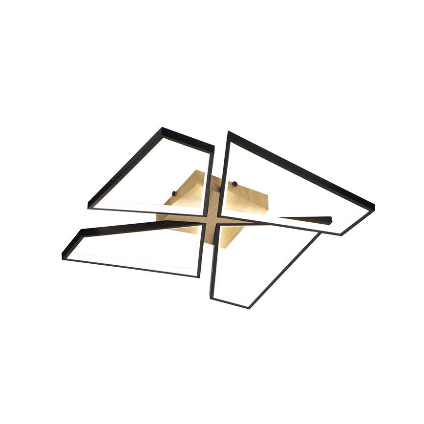 LED Регулируемо таванно осветително тяло LED/115W/230V 3000-6500K кафяво/черно + дистанционно управление