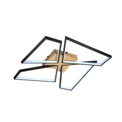 LED Регулируемо таванно осветително тяло LED/115W/230V 3000-6500K кафяво/черно + дистанционно управление