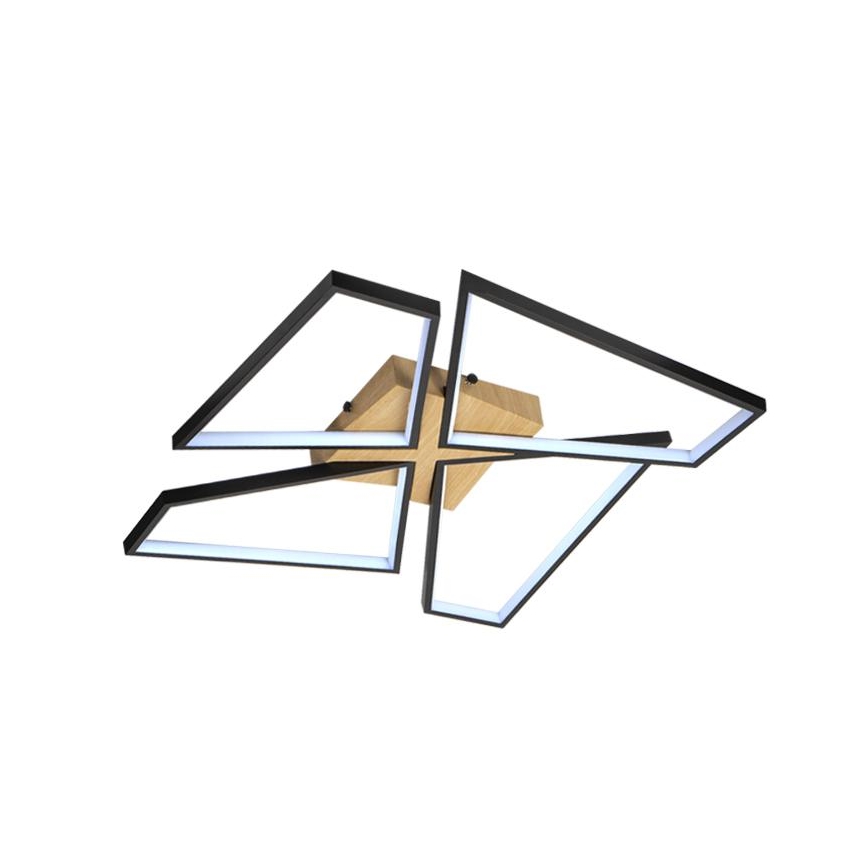 LED Регулируемо таванно осветително тяло LED/115W/230V 3000-6500K кафяво/черно + дистанционно управление