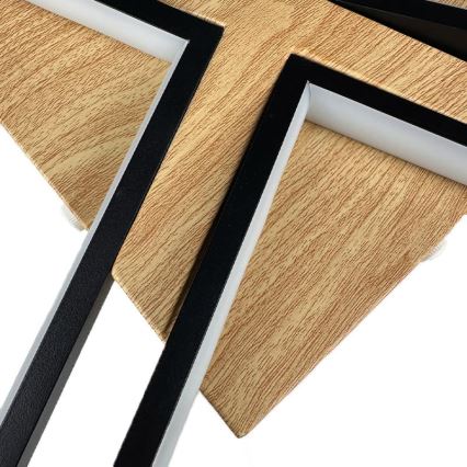 LED Регулируемо таванно осветително тяло LED/115W/230V 3000-6500K кафяво/черно + дистанционно управление