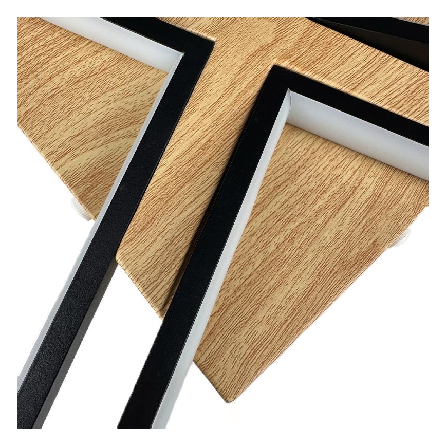 LED Регулируемо таванно осветително тяло LED/115W/230V 3000-6500K кафяво/черно + дистанционно управление