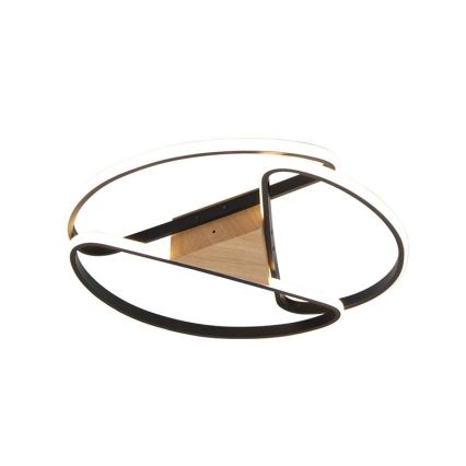 LED Регулируемо таванно осветително тяло LED/75W/230V 3000-6500K кафяво/черно + дистанционно управление