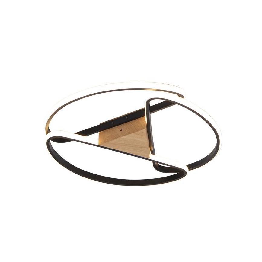 LED Регулируемо таванно осветително тяло LED/75W/230V 3000-6500K кафяво/черно + дистанционно управление