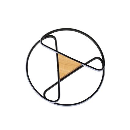 LED Регулируемо таванно осветително тяло LED/75W/230V 3000-6500K кафяво/черно + дистанционно управление