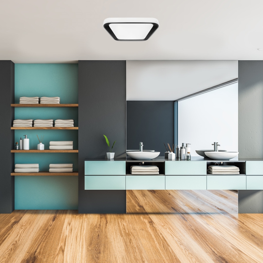 LED Регулируемо таванно осветително тяло QUADRO LED/66W/230V 3000-6000K бяло/черно + дистанционно управление