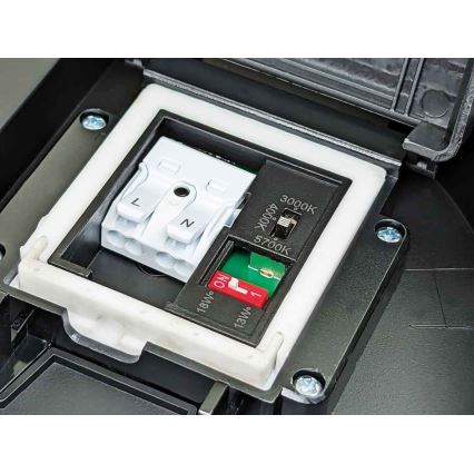 LED регулируемо таванно осветително тяло за баня VARIO NOVA LED/13/18W/230V 3000/4000/5700K Ø 36 см IP44 черно