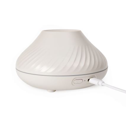 LED RGB Арома дифузер с имитация на пламък LED/6,5W/5V 130ml бял