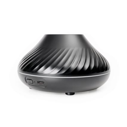 LED RGB Арома дифузер с имитация на пламък LED/6,5W/5V 130ml черен