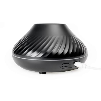 LED RGB Арома дифузер с имитация на пламък LED/6,5W/5V 130ml черен