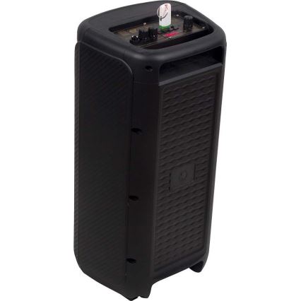 LED RGB Акумулаторна тонколона с микрофон 400W/2400 mAh + дистанционно управление