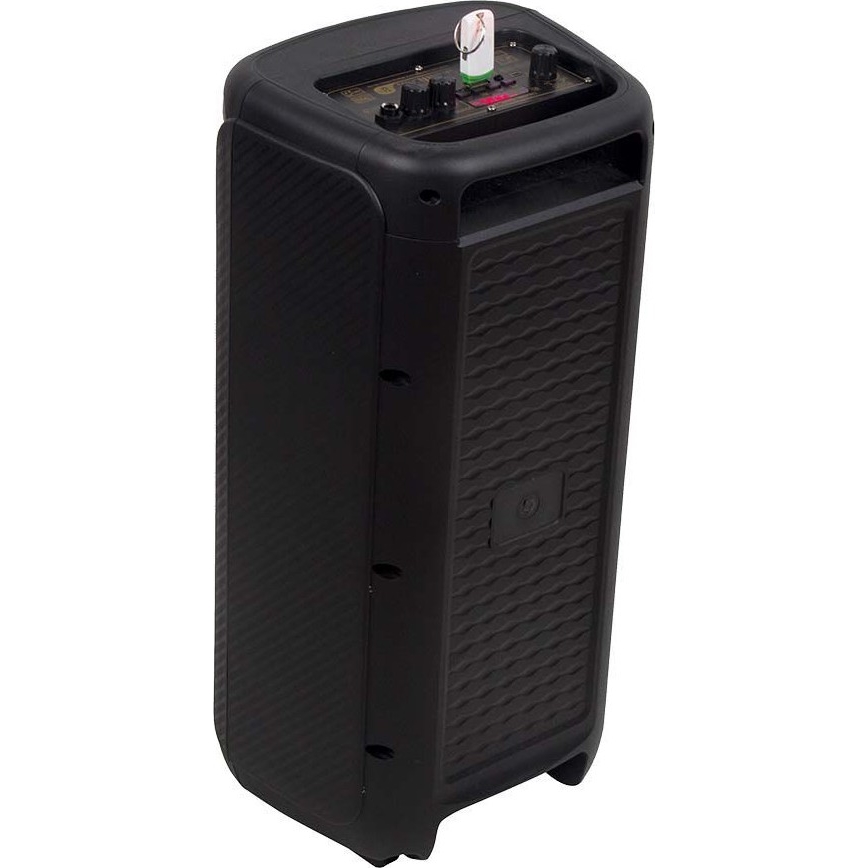 LED RGB Акумулаторна тонколона с микрофон 400W/2400 mAh + дистанционно управление