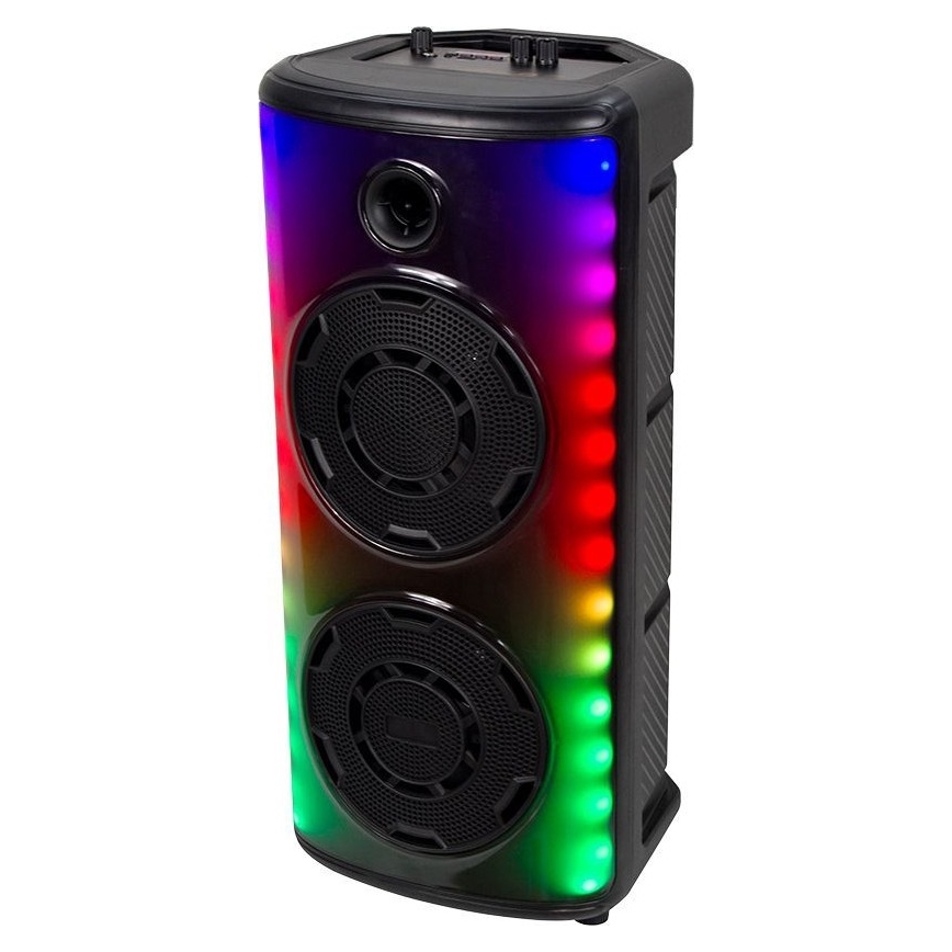 LED RGB Акумулаторна тонколона с микрофон 600W/2400 mAh + дистанционно управление